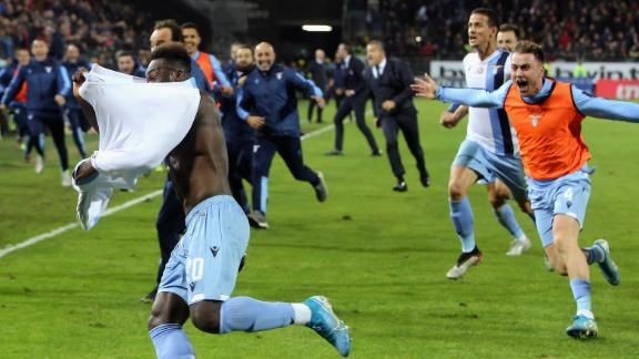 Lazio's stoppage time double sinks Cagliari