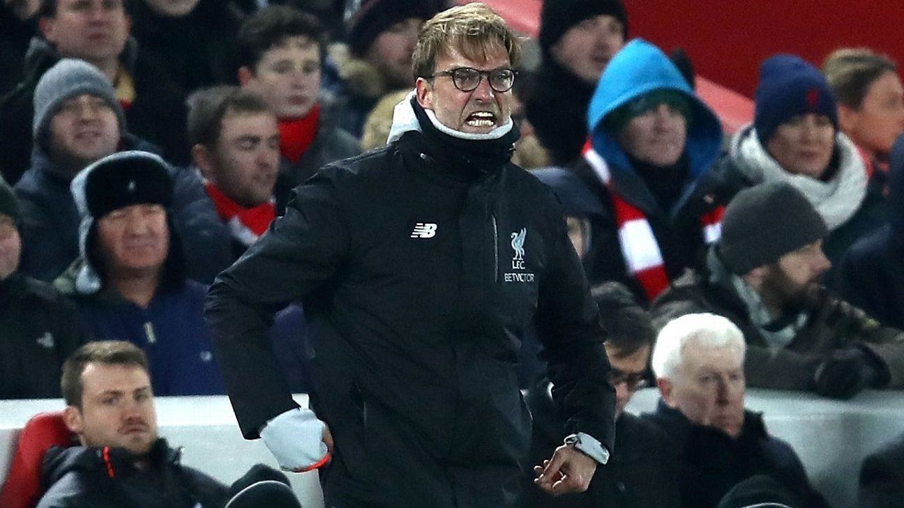 Liverpool manager Jurgen Klopp hits out at FA over Cup replays in winter break
