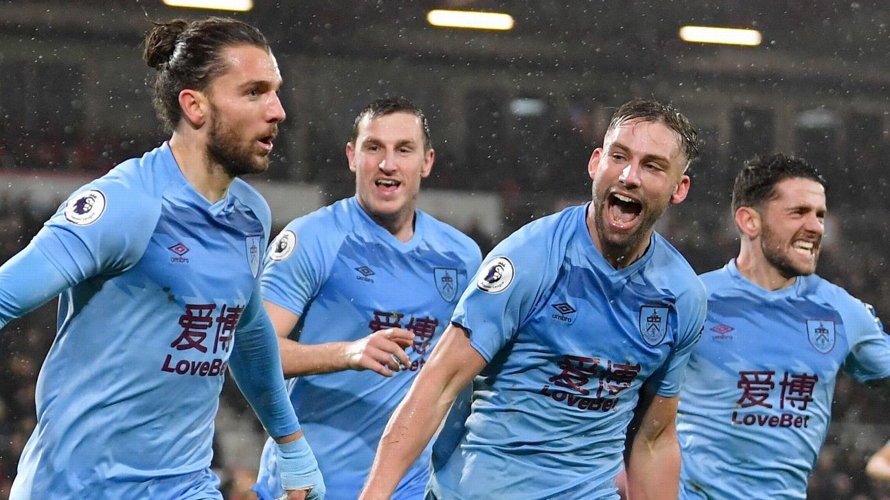Burnley snatch late win at Bournemouth after Rodriguez strikes
