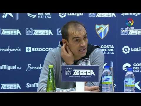 Rueda de prensa de  Eloy Jiménez tras el Málaga CF vs CD Lugo (1-1)