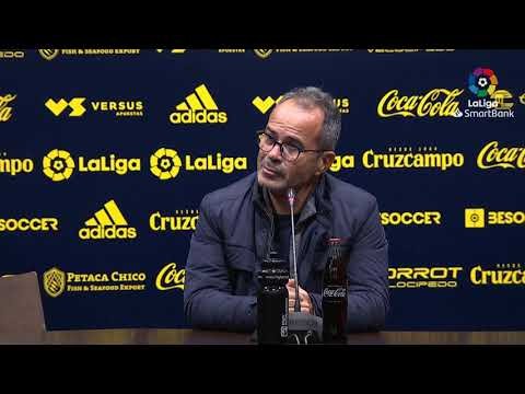 Rueda de prensa de  Álvaro Cervera tras el Cádiz CF vs CD Numancia (2-4)