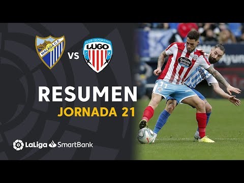 Resumen de Málaga CF vs CD Lugo (1-1)