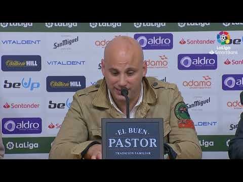 Rueda de prensa de  Javi Rozada tras el Real Racing Club vs Real Oviedo (1-1)