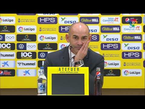 Rueda de prensa de  Paco Jémez tras el UD Las Palmas vs Rayo Vallecano (1-1)