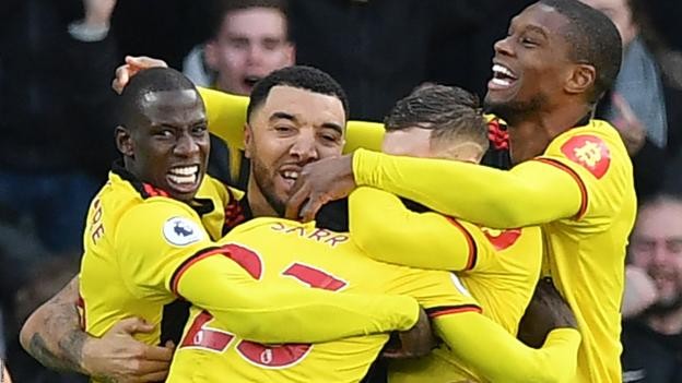 Watford 2-0 Manchester United: David de Gea error and Troy Deeney penalty lift Hornets' hopes of avoiding relegation