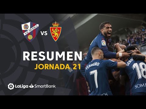 Resumen de SD Huesca vs Real Zaragoza (2-1)