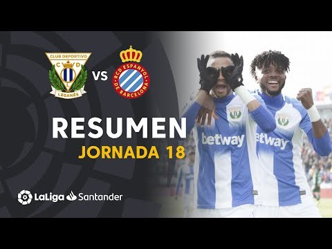 Resumen de CD Leganés vs RCD Espanyol (2-0)