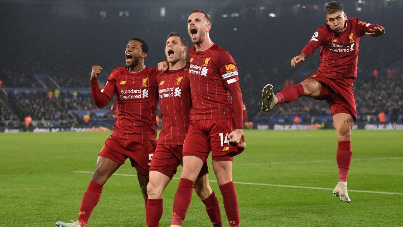 Liverpool pad Premier League lead with 4-0 win at Leicester City
