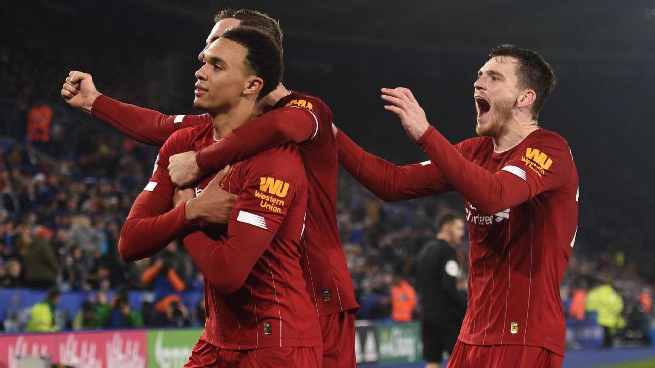 Alexander-Arnold 10/10 as Liverpool thrash second-place Leicester on Boxing Day