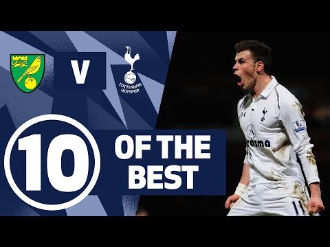 10 OF THE BEST | SPURS BEST GOALS V NORWICH | ft. Bale, Dembele and Carroll!