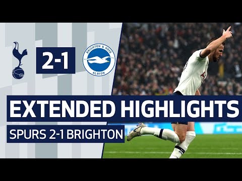 EXTENDED HIGHLIGHTS | SPURS 2-1 BRIGHTON AND HOVE ALBION