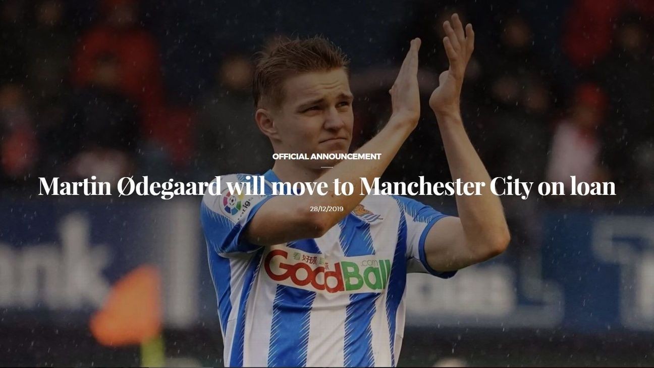 Martin Odegaard loan to Manchester City 'announced' by Real Sociedad, but all is not as it seems