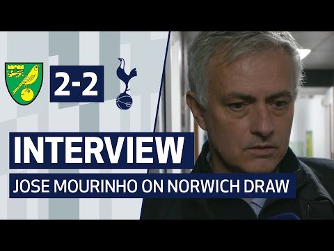 INTERVIEW | JOSE MOURINHO ON NORWICH DRAW | Norwich 2-2 Spurs