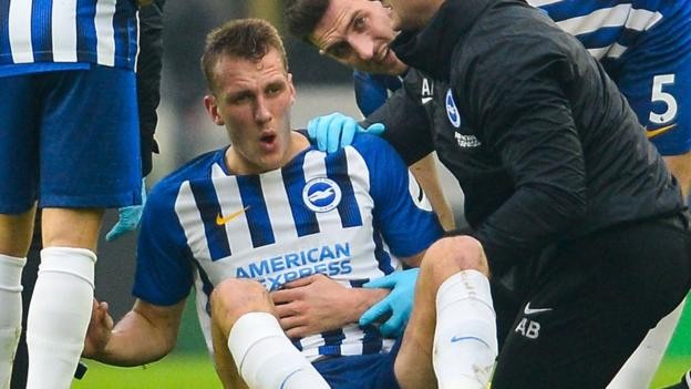Dan Burn: Brighton defender faces two months out with fractured collarbone