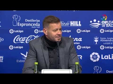 Rueda de prensa de  Manuel Mosquera tras el Extremadura UD vs AD Alcorcón (0-0)