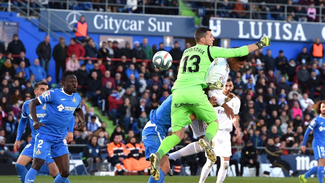 Goalkeeper own goal helps Real Madrid close gap at the top of La Liga