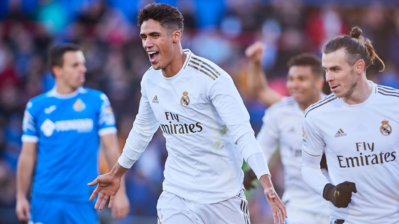 Varane 9/10 as Real Madrid ease to victory at Getafe