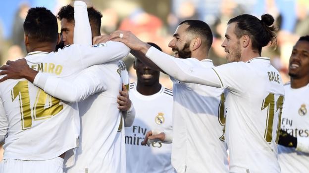 Getafe 0-3 Real Madrid: Raphael Varane and Luka Modric score in win