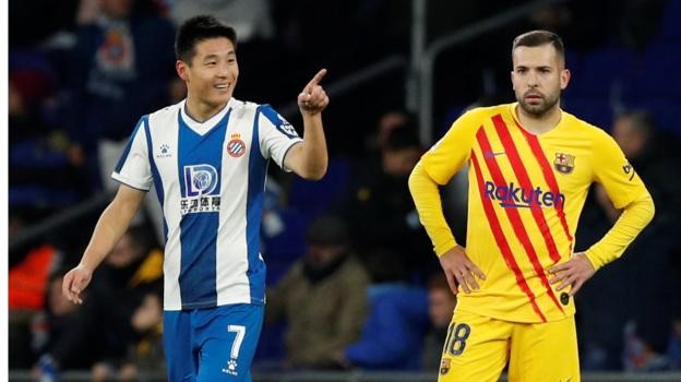 Espanyol 2-2 Barcelona: Late Wu Lei goal denies Barca derby win