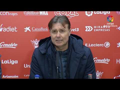 Rueda de prensa de  Cristóbal Parralo tras el CD Mirandés vs Real Racing Club (0-0)