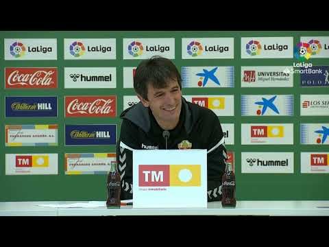 Rueda de prensa de Pacheta tras el Elche CF vs SD Huesca (1-1)