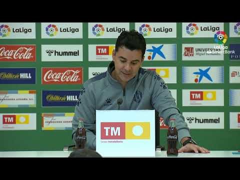 Rueda de prensa de Míchel tras el Elche CF vs SD Huesca (1-1)