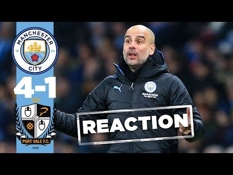 PEP GUARDIOLA PRESS CONFERENCE | MAN CITY 4-1 PORT VALE | FA CUP