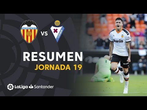 Resumen de Valencia CF vs SD Eibar (1-0)