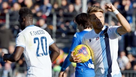 Lazio extend winning run to nine with another late show
