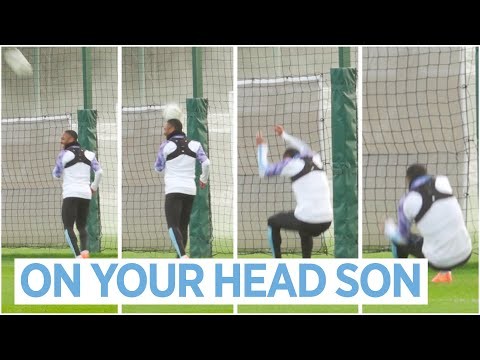 STERLING IN GOAL | Training after FA Cup win