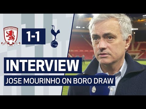 INTERVIEW | JOSE MOURINHO ON MIDDLESBROUGH DRAW