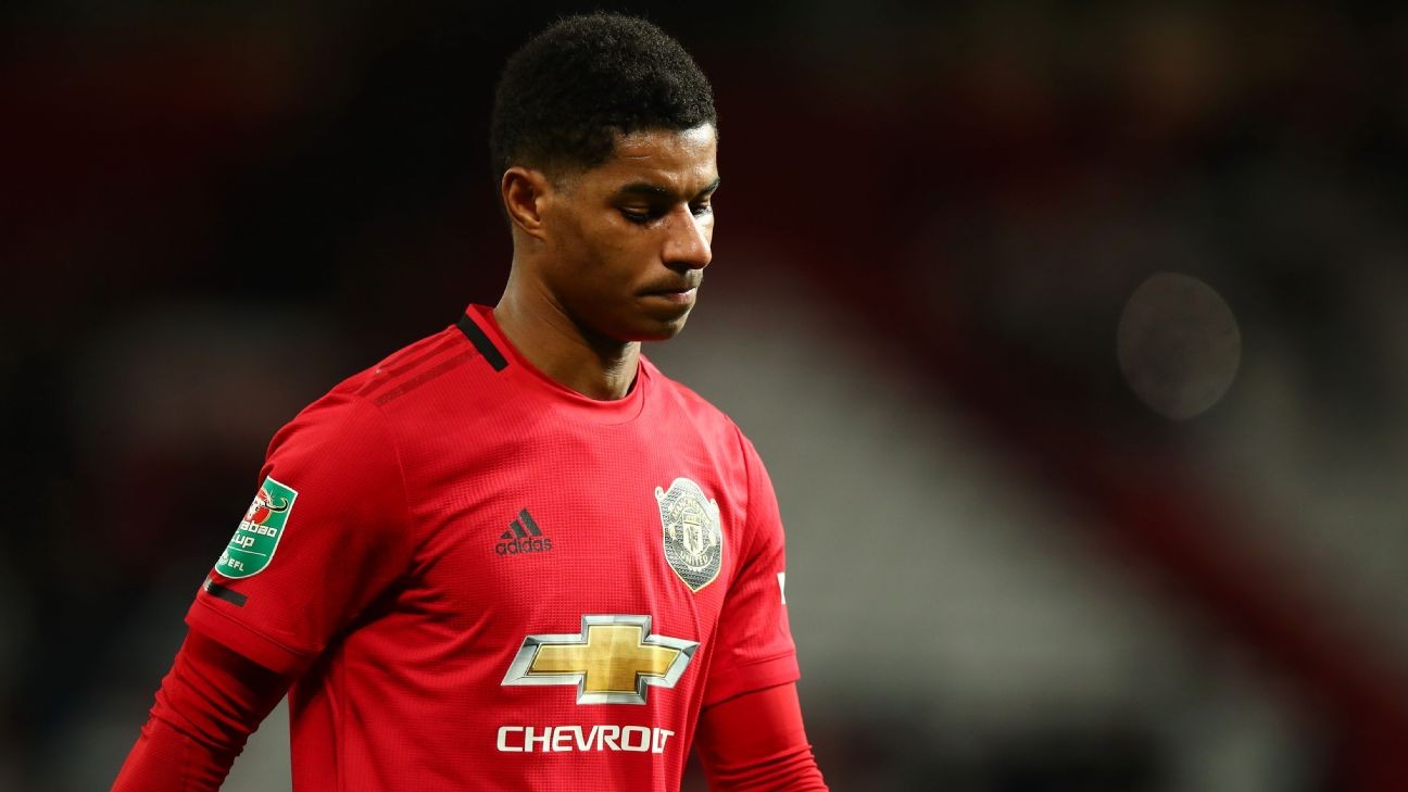 Rashford says first half vs. Man City was not Man United standard