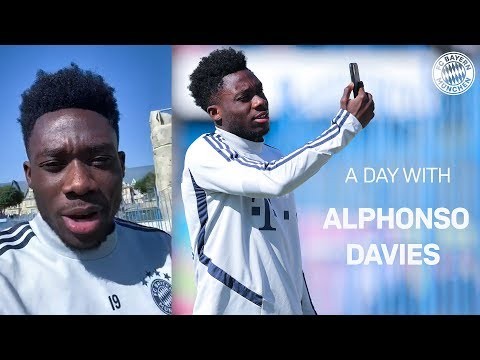 One day with Alphonso Davies