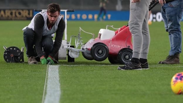 Hellas Verona v Genoa game in Serie A delayed to 'redraw lines'