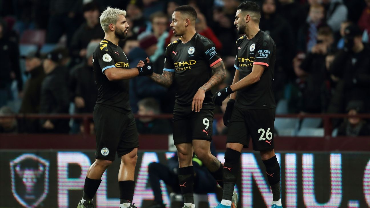 Aguero a perfect 10, Mahrez 8/10 as City smash six at Aston Villa