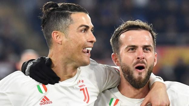 Roma 1-2 Juventus: Maurizio Sarri's champions go top with win