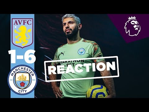 AGUERO AND PEP REACTION | ASTON VILLA 1-6 MAN CITY