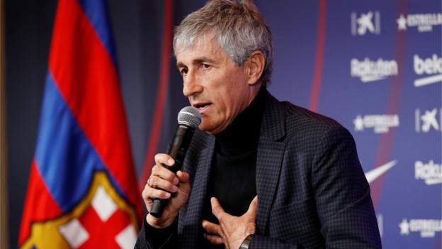 Quique Setien: Barcelona boss couldn't have imagined new job 'in wildest dreams'