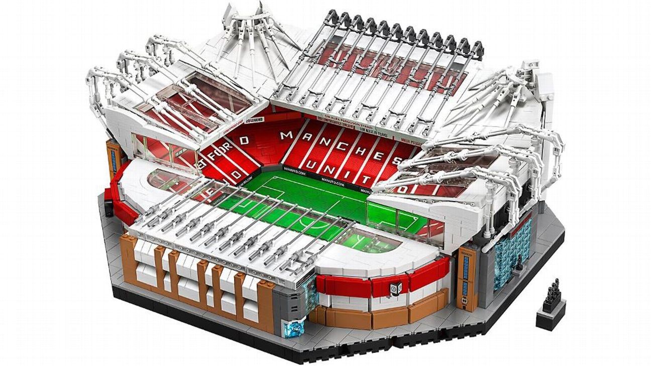 Build Manchester United's iconic Old Trafford stadium at home with this Lego model