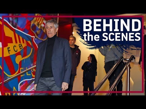 EXCLUSIVE | The unseen moments of Quique Setién's unveiling as Barça manager