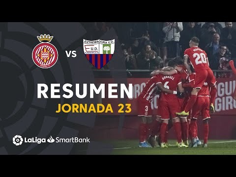 Resumen de Girona FC vs Extremadura UD (3-1)