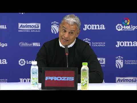 Rueda de prensa de  Sergio Pellicer tras el CF Fuenlabrada vs Málaga CF (0-0)