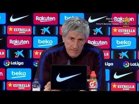 [LIVE]: Quique Setién’s press conference ahead of his first match vs Granada tomorrow