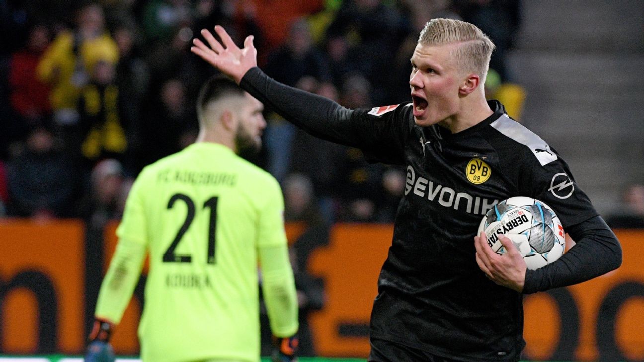 Haaland nets hat trick on Dortmund debut win, inspiring comeback from 3-1 down
