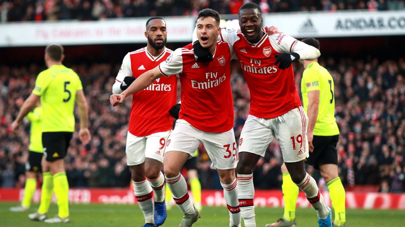 Gabriel Martinelli on target in Arsenal draw to Sheffield United