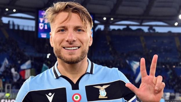 Lazio 5-1 Sampdoria: Ciro Immobile scores hat-trick as Lazio narrow gap on Serie A leaders