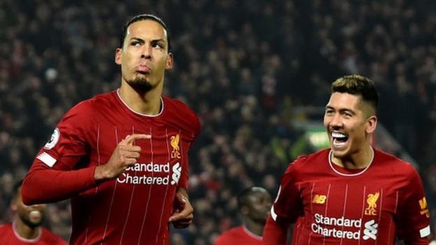 Liverpool 2-0 Manchester United: Virgil van Dijk and Mo Salah goals secure win