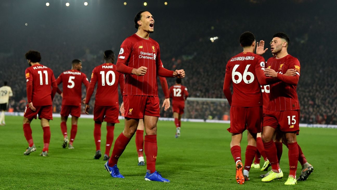 Van Dijk 9/10, Alexander-Arnold 8/10 as Liverpool top United