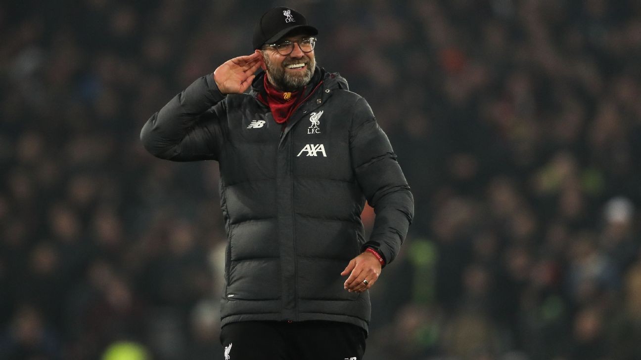 Premier League champions-elect Liverpool look down from their perch at Man United