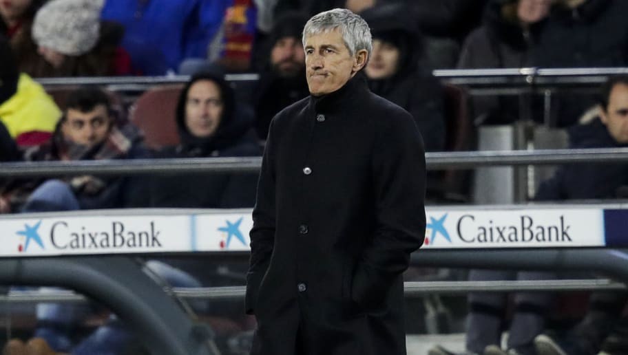 Quique Setien Confirms Ongoing Barcelona Plans to Sign a New Striker This Month
